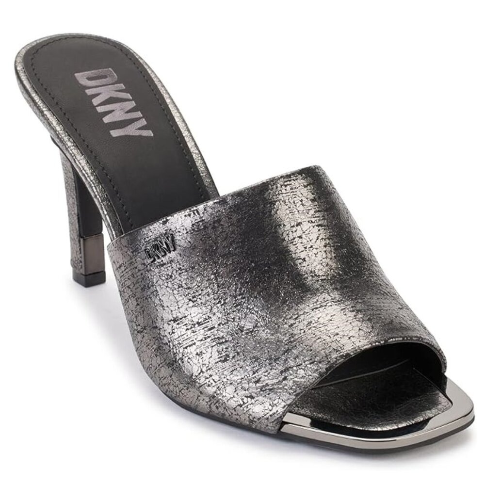 DKNY BRONX MULE Slip-on Open Toe Fashion Pump Heel Sandal